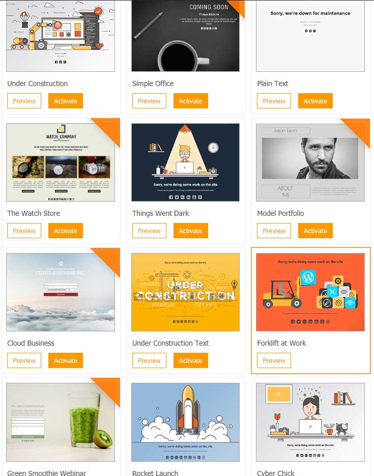 حالت تعمیر سایت وردپرسی