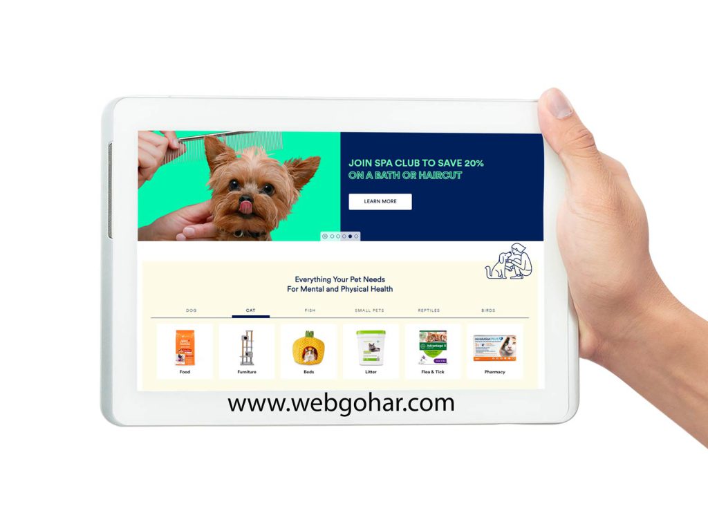 طراحی سایت پت شاپ