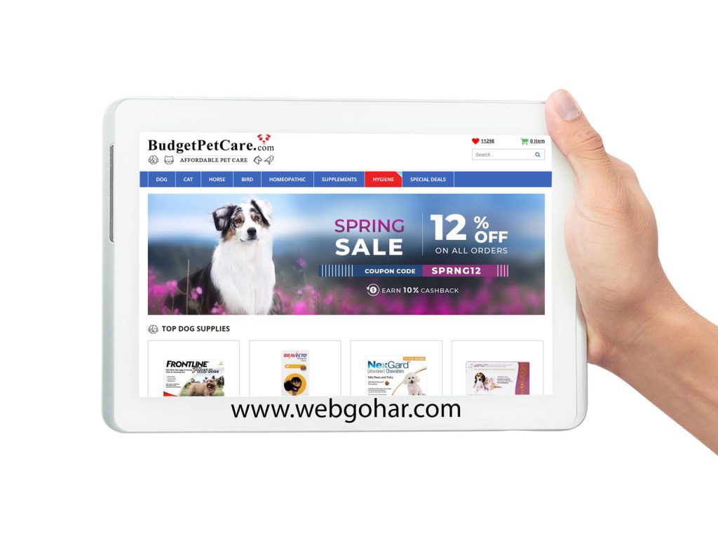 طراحی سایت پت شاپ