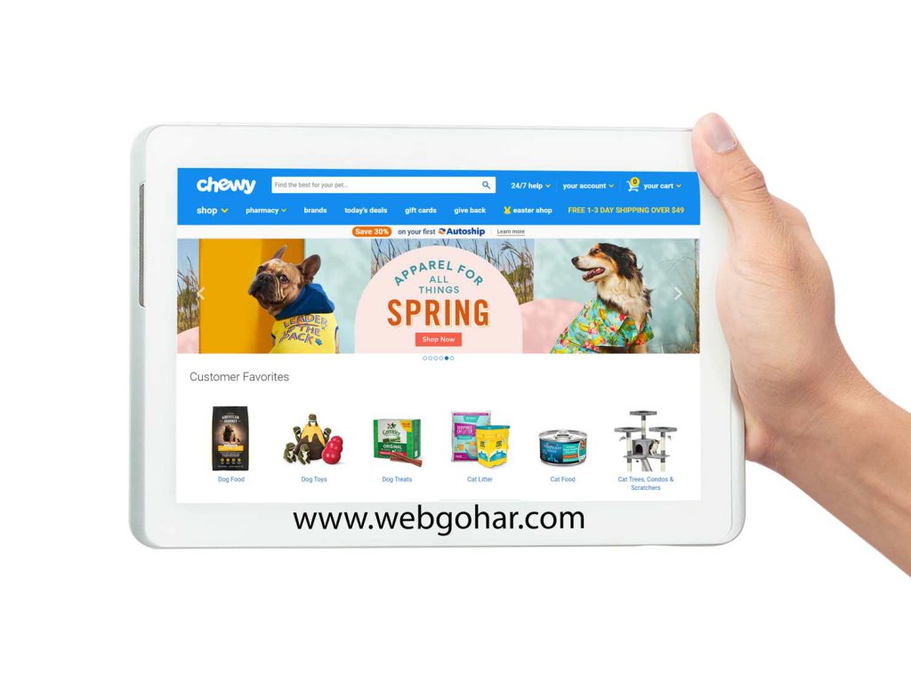 طراحی سایت پت شاپ