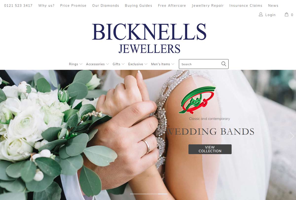 طراحی سایت طلا فروشی برای سایت بیکنل - بهترین سایت های طلا فروشی