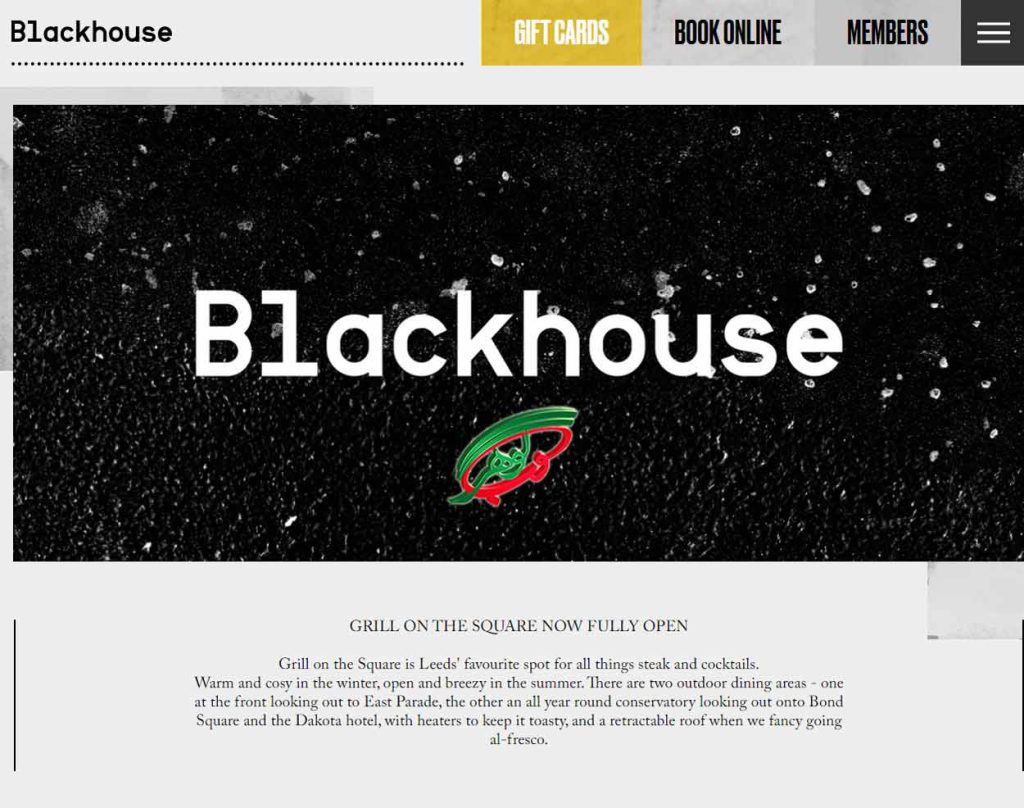 طراحی سایت رستوران با قالب مشکی