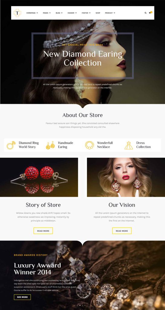 نمونه سایت طلا فروشی کد j01