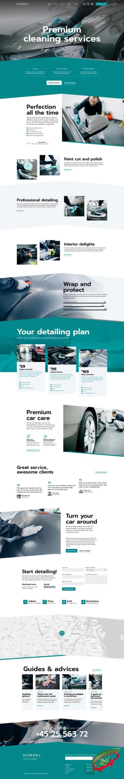 نمونه کار طراحی سایت تعمیرگاه خودرو در وب گوهر2
