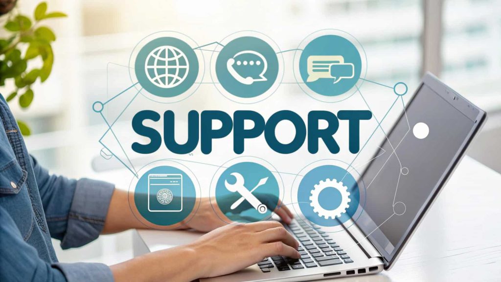 عکس شاخص خدمات پشتیبانی وب سایت