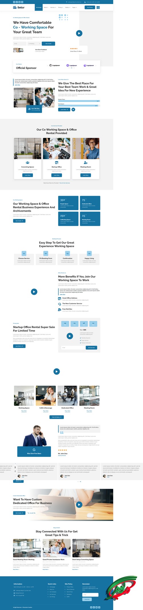 نمونه کار طراحی سایت خدماتی